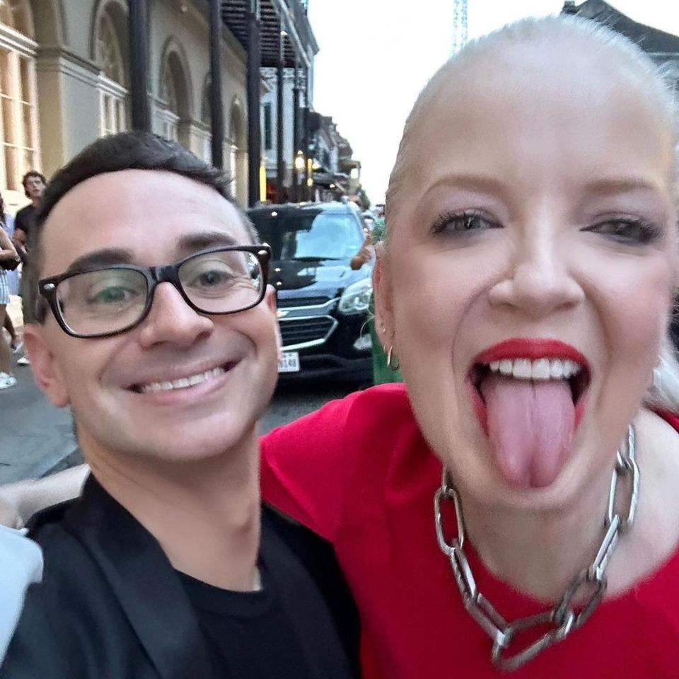 <p>Cristian Siriano & Shirley Manson</p>