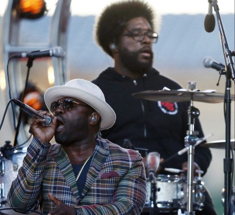 Tariq Trotter (Black Thought) and Ahmir Thompson (Questlove) of The Roots.