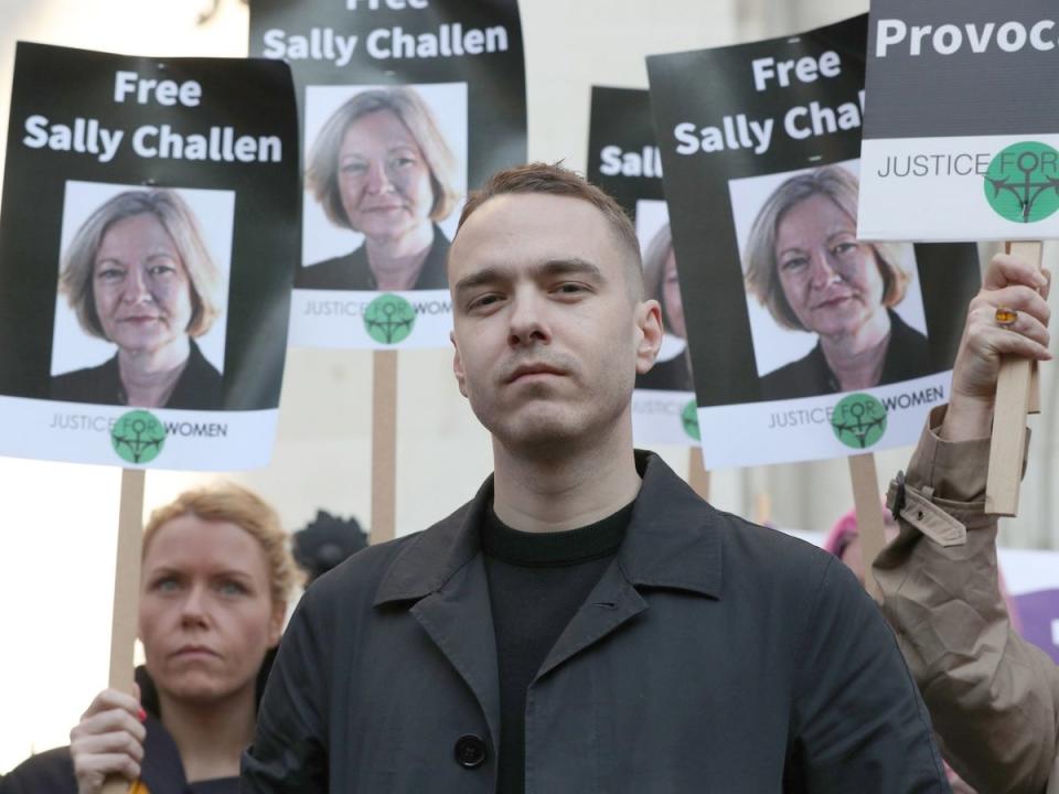 David Challen outside the Royal Courts of Justice in London (PA)