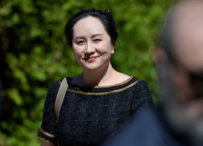 Huawei Technologies Chief Financial Officer Meng Wanzhou leaves her home to attend a court hearing in Vancouver