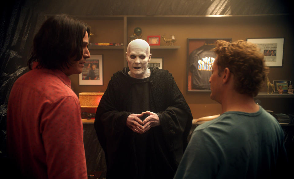 Reeves, William Sadler and Winter in 'Bill & Ted Face the Music' (Photo: Orion Pictures)