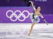 Figure Skating - Pyeongchang 2018 Winter Olympics - Ladies Single Skating Short Program - Gangneung, South Korea - February 21, 2018 - Alina Zagitova, an Olympic athlete from Russia, performs. REUTERS/John Sibley