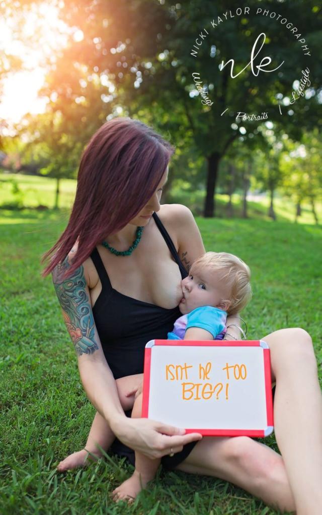 Breastfeeding mom's photo shoot almost ruined by Internet jerks