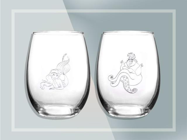 Disney Classics Stemless Wine Glasses, Set of 2