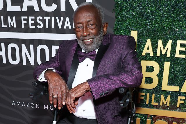 <p>Leon Bennett/GA/The Hollywood Reporter via Getty Images</p> Garrett Morris at the American Black Film Festival Honors in Los Angeles on March 3, 2024