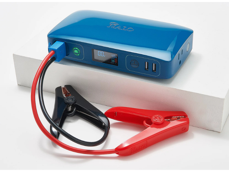 The portable charger can juice up car and even your smartphone. (Photo: Halo)