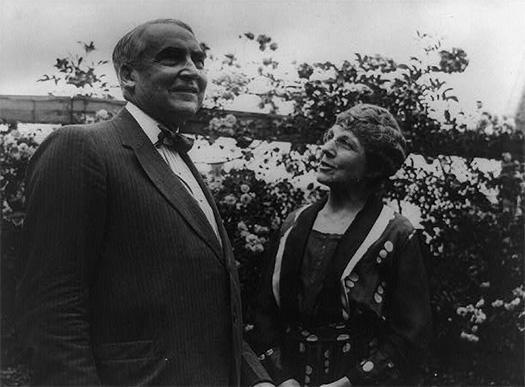 Warren G. Harding and Florence Harding in 1920, shortly before he was elected president. / Credit: Library of Congress
