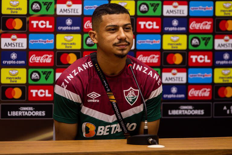 André, figura de Fluminense, en la conferencia de prensa previa a la final ante Boca