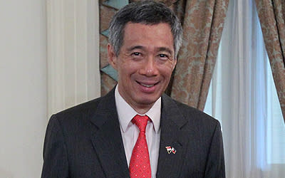 PM Lee Hsien Loong provides a solution for two-party government. (AP Photo)