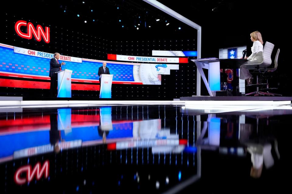 CNN came out as the real ‘loser’ some viewers stated after Donald Trump and Joe Biden went head-to-head in the first 2024 general election debate. Viewers lamented the lack of fact-checking and questioning of the candidates (AP)