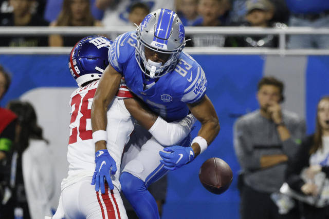 New York Giants' Cor'Dale Flott during the second half of an NFL