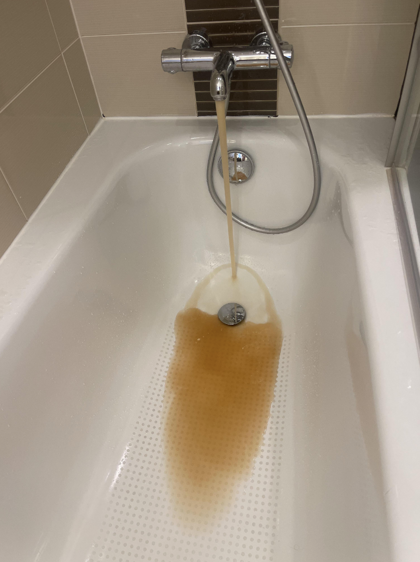 brown water