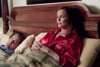 <p>When the actress became pregnant with twins during the show's third season, the showrunners made sure to keep it under wraps by shooting the star mostly from the chest up. </p> <p><a href="https://people.com/parents/marcia_cross_pl/" rel="nofollow noopener" target="_blank" data-ylk="slk:Two episodes of the show were filmed in Cross's actual home;elm:context_link;itc:0;sec:content-canvas" class="link ">Two episodes of the show were filmed in Cross's actual home</a> (made up to look like her character Brie's) because the actress was on bed rest! </p>