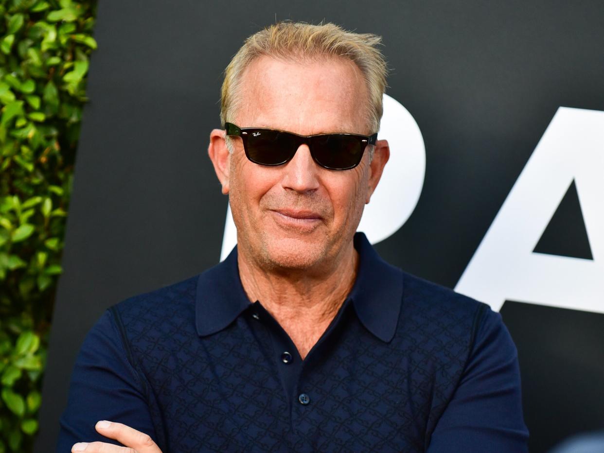 Kevin Costner attends the premiere of 20th Century Fox's "The Art of Racing in the Rain" at El Capitan Theatre on August 01, 2019 in Los Angeles, California