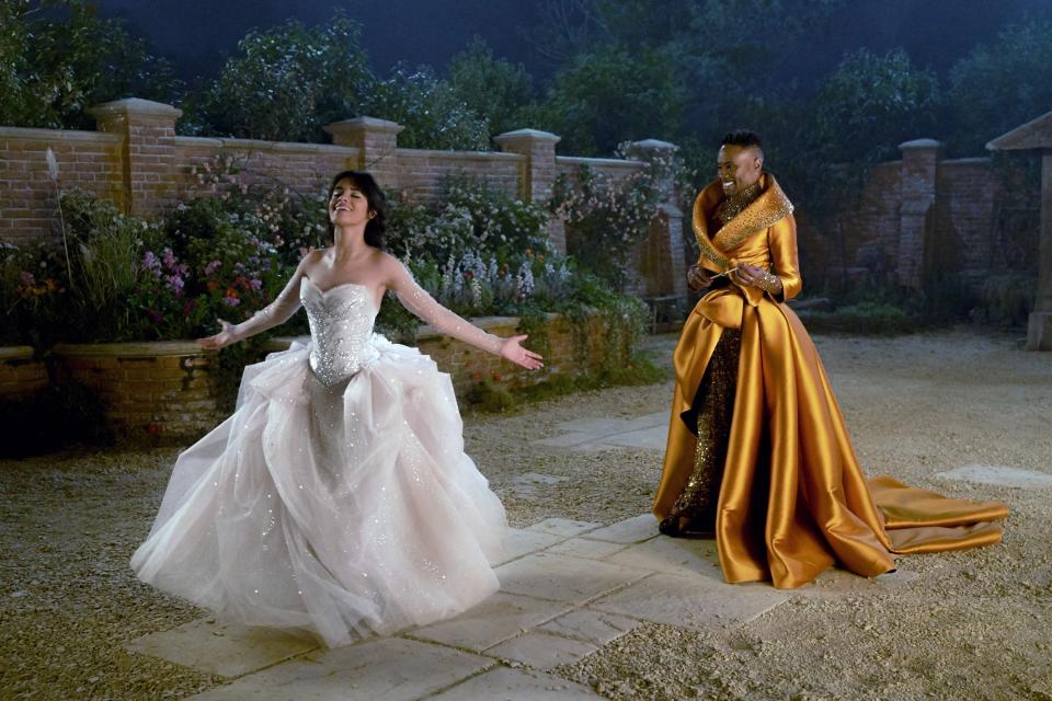 Camila Cabello and Billy Porter in "Cinderella"