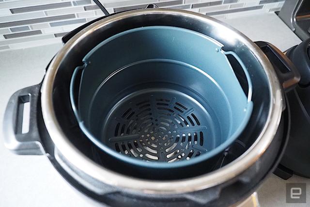 The Instant Pot Air Fryer Lid works as promised, but only for