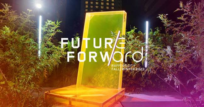 Raffles City launches Future/Forward, its Fall/Winter 2023 campaign, with the end of its mall rejuvenation. PHOTO: Raffles City