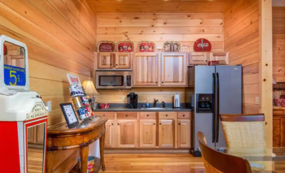 The Gas Station Cabin Airbnb has sits on over 1350 acres of land.