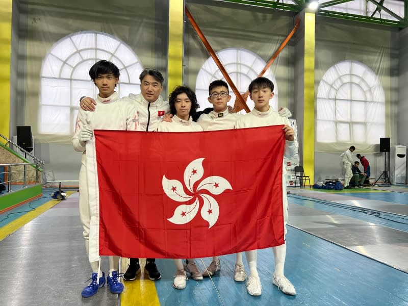 男子重劍隊（圖：香港劍擊總會）