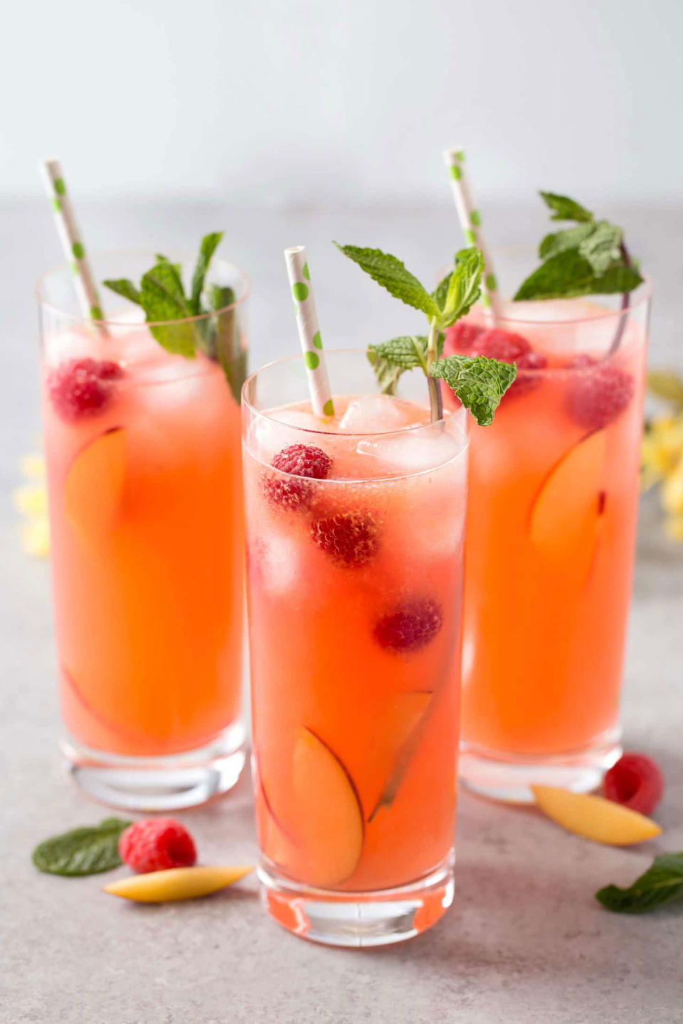 Raspberry Peach Lemonade