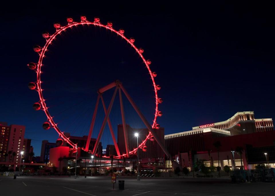 <p>For parents with kids that are thrill-seekers, we've got the perfect activity for you in Nevada. The 550-foot-tall High Roller ferris wheel is located outside the famous LINQ Hotel. The full ride takes about 30 minutes, and provides you with stunning views from all angles. </p>