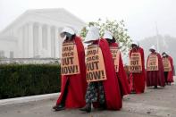 Activists rally in front of Supreme Court to oppose Barrett nomination in Washington