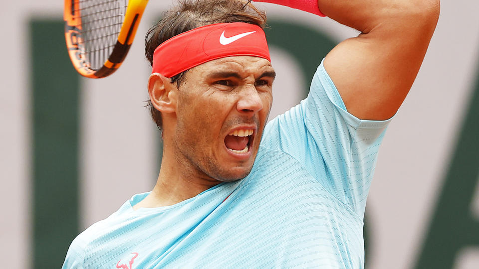 Rafael Nadal, pictured here in action at the French Open.