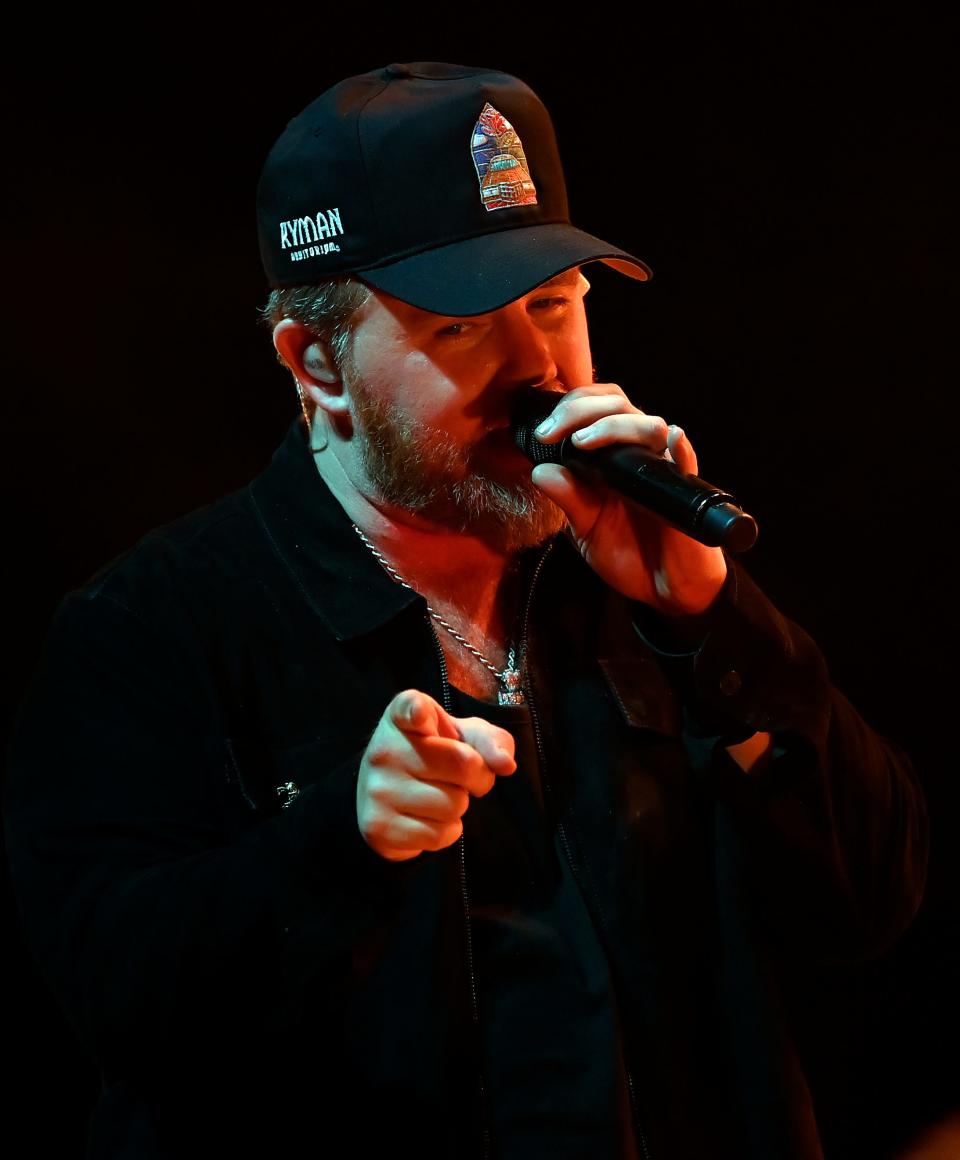 Ernest performs at the Ryman Auditorium during his This Fire Tour Tuesday, Nov. 28, 2023, in Nashville, Tenn.
