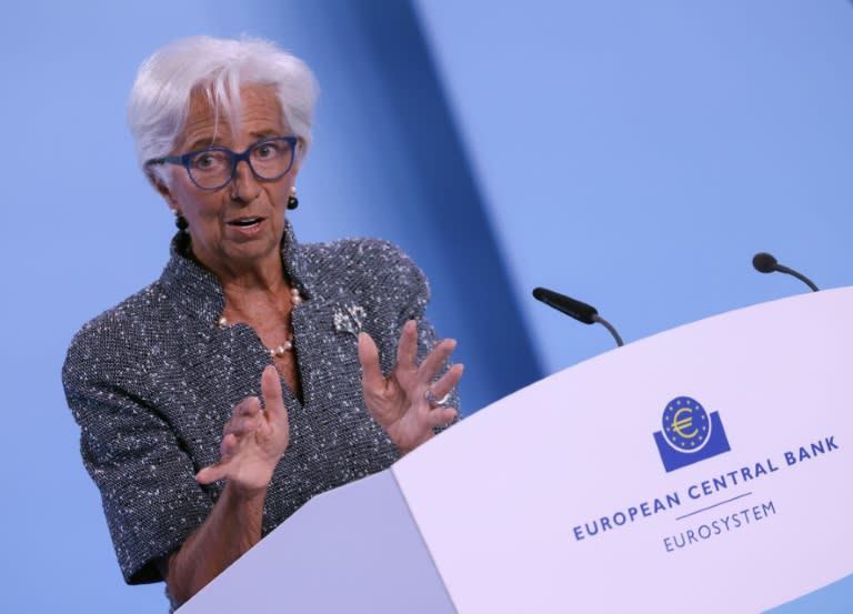 European Central Bank (ECB) President Christine Lagarde declined to commit to a rate cut path, saying policymakers would be guided by economic data (Daniel ROLAND)