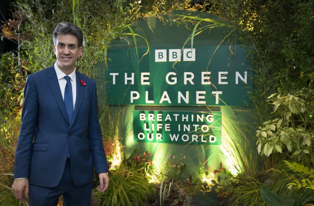 Ed Miliband attended the premiere of The Green Planet (Jane Barlow/PA) (PA Wire)