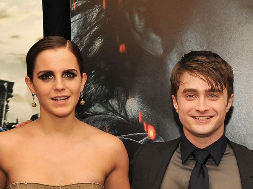 Emma Watson y Daniel Radcliffe, protagonistas de Harry Potter (Getty Images)