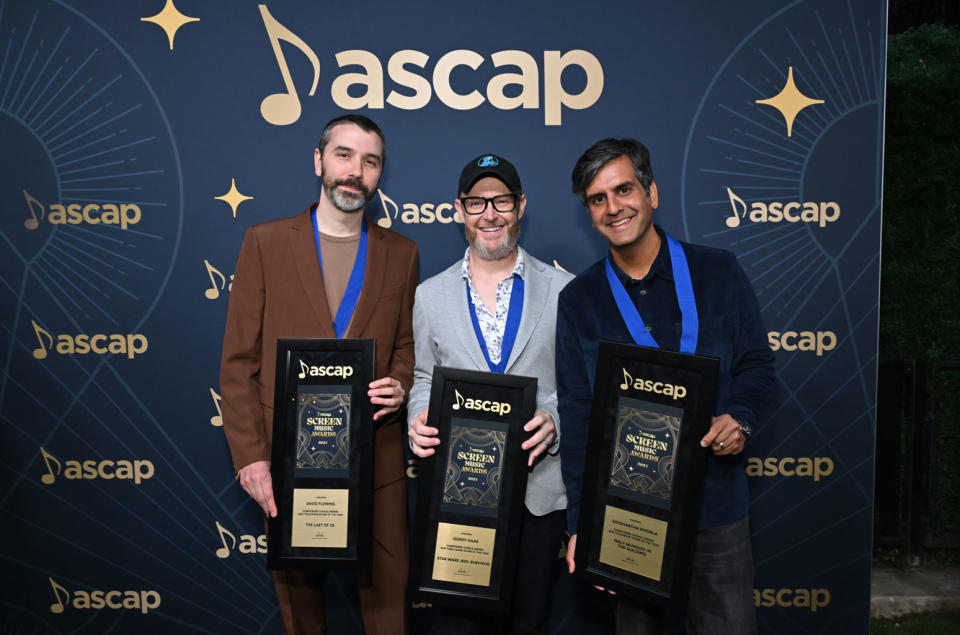 David Fleming, ASCAP Composers’ Choice Television Score of the Year winner; Gordy Haab, ASCAP Composers’ Choice Video Game Score of the Year winner; Siddhartha Khosla,