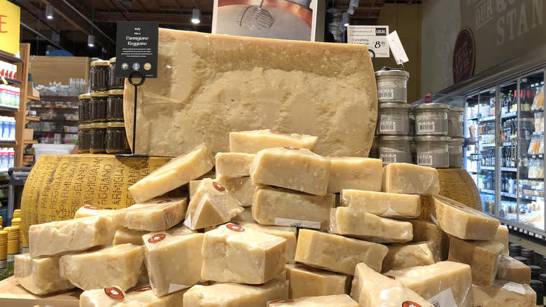 Parmagiano reggiano at Whole Foods 