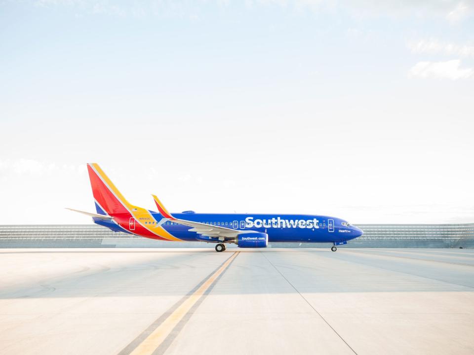 Southwest Airlines updated 2014 livery