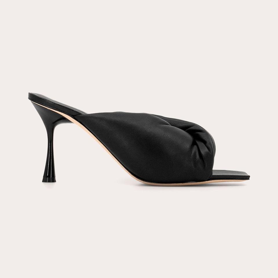 <p><a href="https://www.olivela.com/products/leather-croissant-90-heel-black" rel="nofollow noopener" target="_blank" data-ylk="slk:Shop Now;elm:context_link;itc:0;sec:content-canvas" class="link ">Shop Now</a></p><p>Leather Croissant 90 Heel</p><p>olivela.com</p><p>$420.00</p>