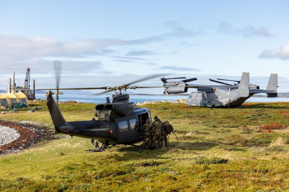 CV-22 Osprey Bell 412 helicopter in Norway