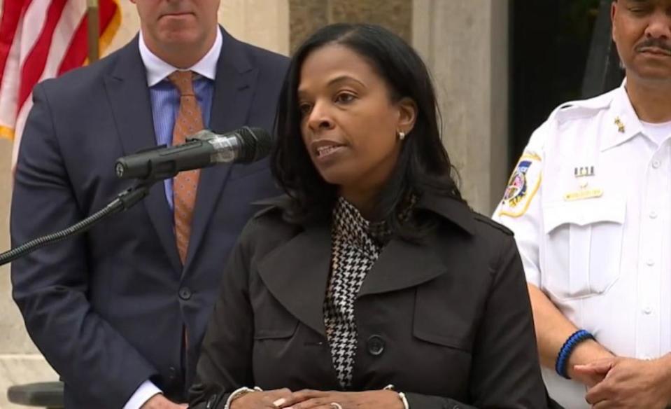 PHOTO: Baltimore County School Superintendent Dr. Myriam Rogers speaks at a press conference on April 25, 2024. (WMAR)