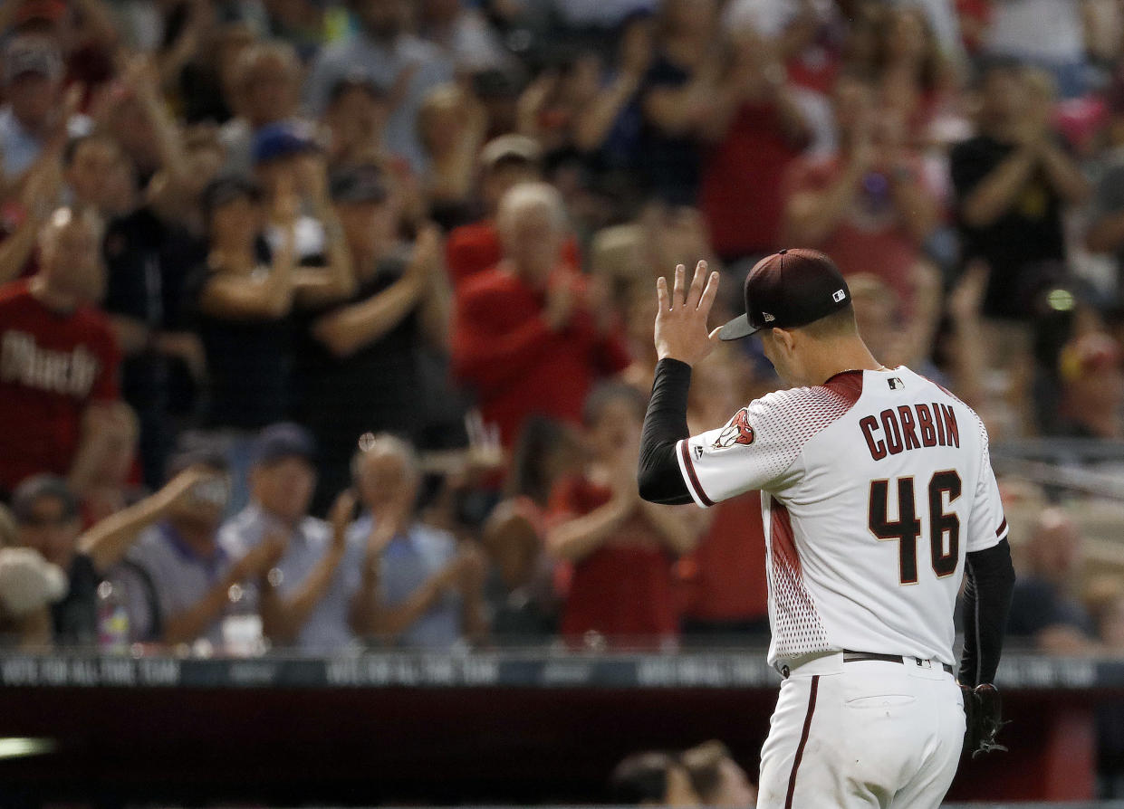 Diamondbacks starter Patrick Corbin was lights-out on Wednesday. (AP Photo/Matt York)