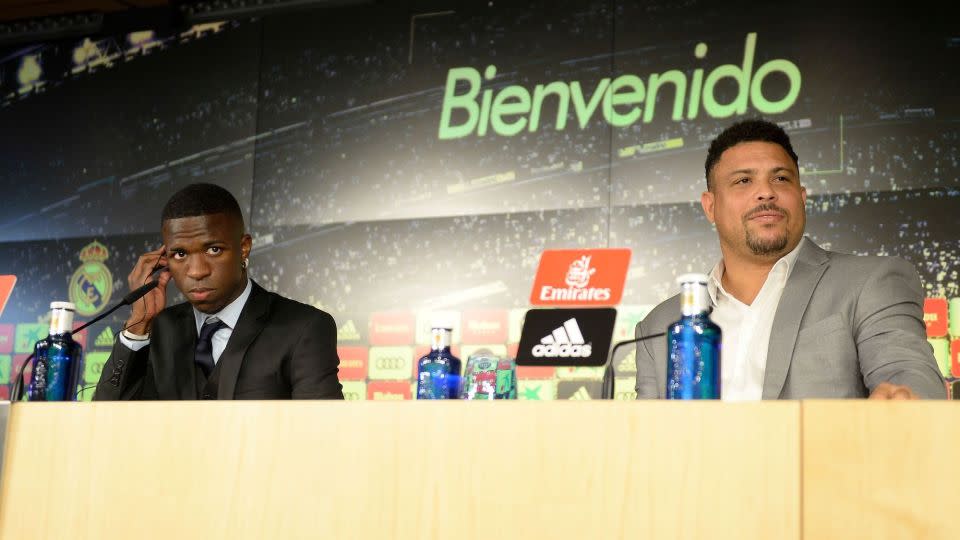 Vinícius, seen here in July 2018 with Ronaldo Nazário, is looking to emulate <em>O Fenômeno</em> and win the Ballon d'Or. - GTRES/Shutterstock