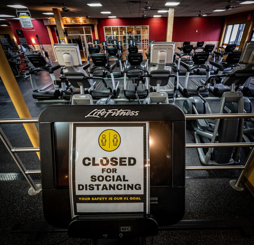 An empty gym.