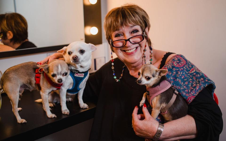 Jenni Murray with her dogs - PA/Jennie Murray/Guide Dogs