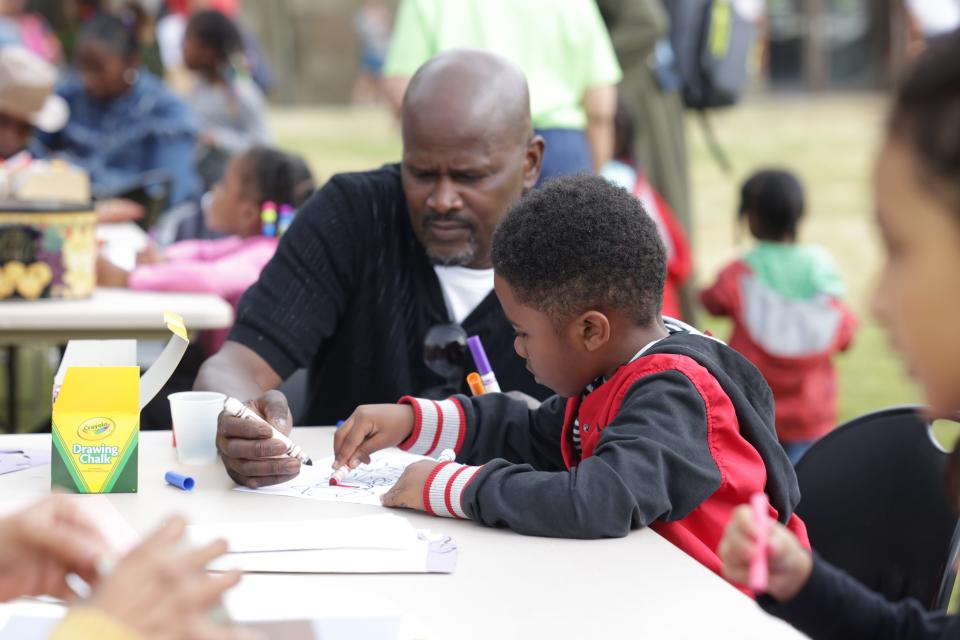 Pictured is an activity at a Detroit Public Library summer reading event. This summer is the first since the pandemic that most branches have launched in-person summer reading activities.