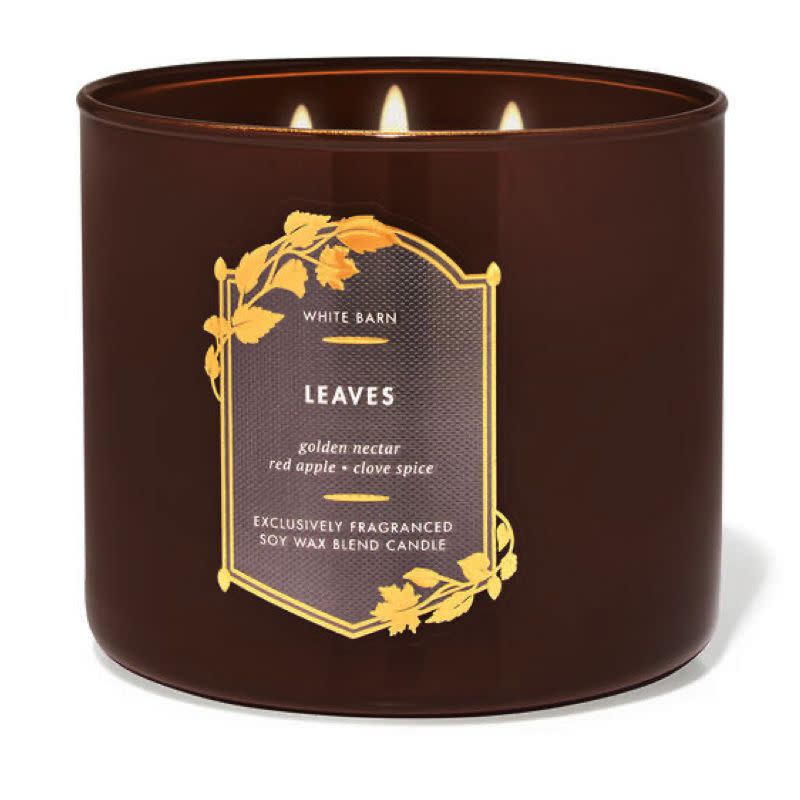 <p><a href="https://go.redirectingat.com?id=74968X1596630&url=https%3A%2F%2Fwww.bathandbodyworks.com%2Fp%2Fleaves-3-wick-candle-028005428.html&sref=https%3A%2F%2Fwww.cosmopolitan.com%2Flifestyle%2Fg61764862%2Fbest-fall-candles-2024%2F" data-i13n="elm:affiliate_link;elmt:premonetized" rel="sponsored" target="_blank" data-ylk="slk:Shop Now;elm:affiliate_link;elmt:premonetized;itc:0;sec:content-canvas" class="link rapid-noclick-resp rapid-with-clickid etailiffa-link">Shop Now</a></p> <p>Leaves 3-Wick Candle</p> <p>bathandbodyworks.com</p> <p>$16.95</p>