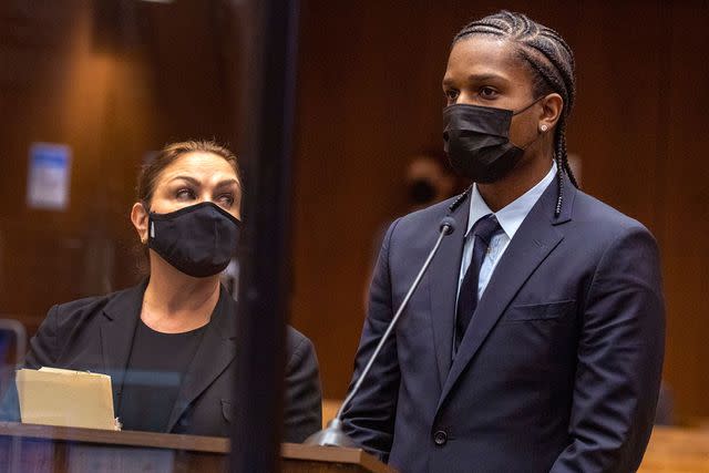 IRFAN KHAN/POOL/EPA-EFE/Shutterstock A$AP Rocky appears in a Los Angeles superior courtroom