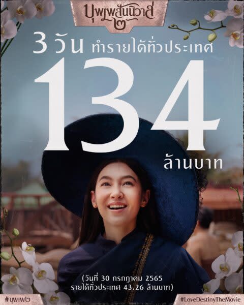 電影《天生一對2》成為泰國影史上票房最快破億的電影之一（圖片來源：GDH）