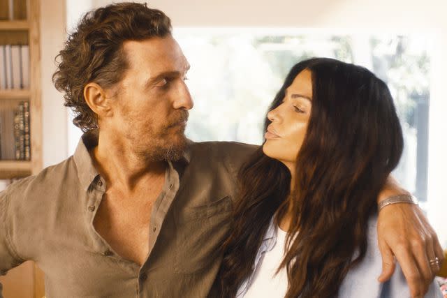 <p>Courtesy of Pantalones Organic Tequila</p> Matthew and Camila McConaughey prepare for summer in new Pantalones ad