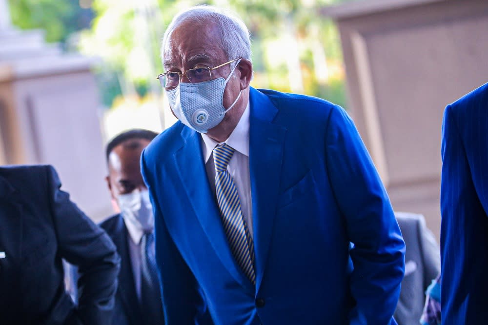 On July 28, the High Court found Najib guilty of all seven charges of committing power abuse, criminal breach of trust, and money laundering in the SRC International trial. — Picture by Hari Anggara