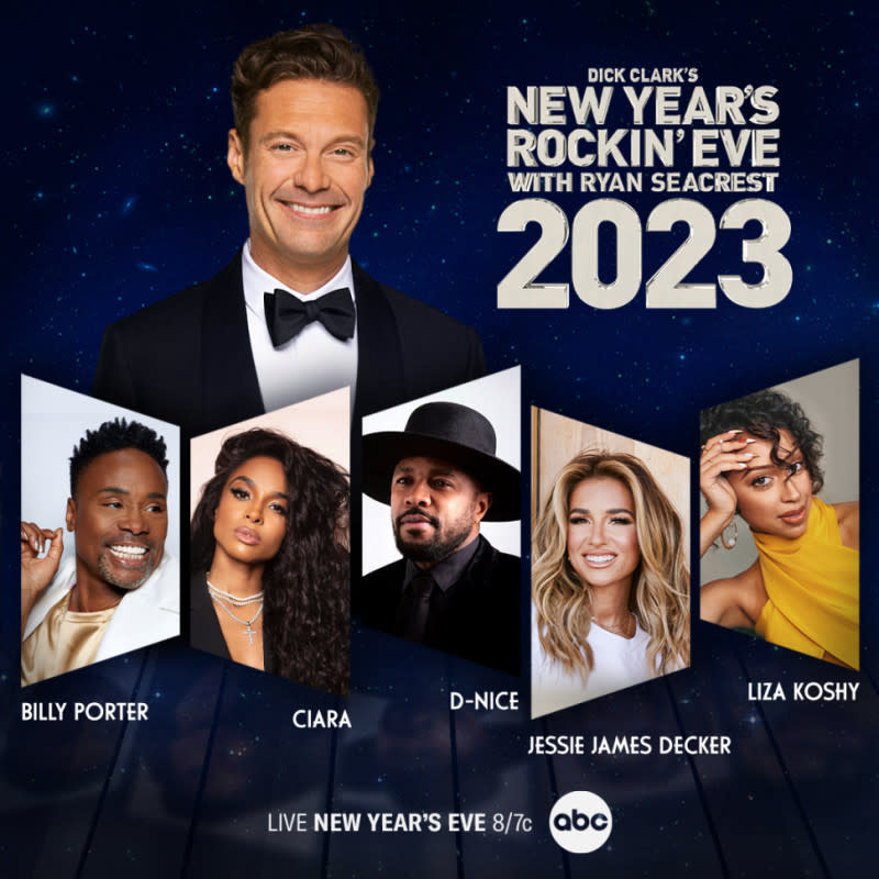 "Dick Clark's New Year's Rockin' Eve 2023 With Ryan Seacrest"<p>ABC/dcp</p>