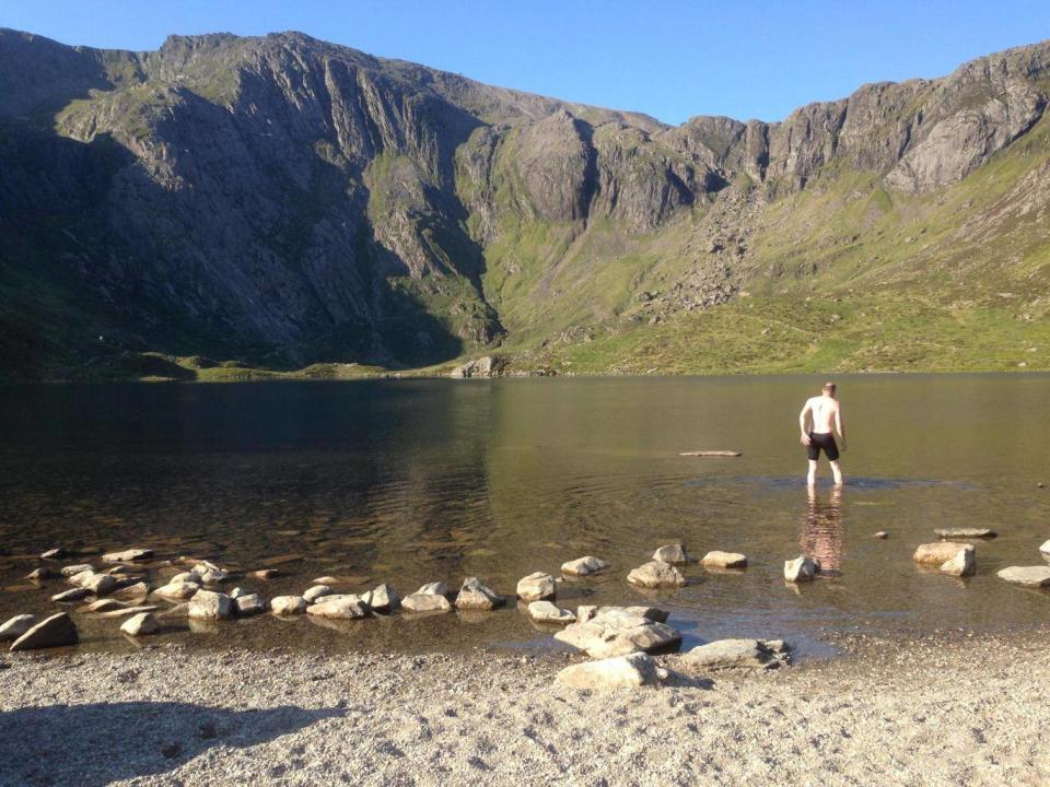 Edward Rose at Lake Idawl, Snowdonia