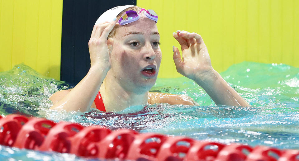 Seen here, Aussie swimmer Mollie O'Callaghan.